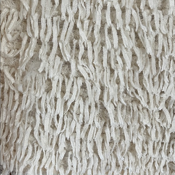 Zara Cream Textured Shaggy Crew Neck Sweater - Picture 2 of 6